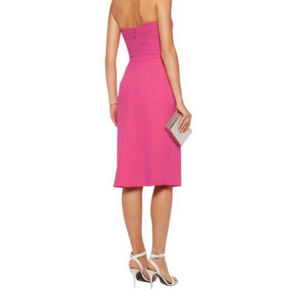 HALSTON HERITAGE Draped Strapless Dress Womens size 14 - Picture 2 of 5